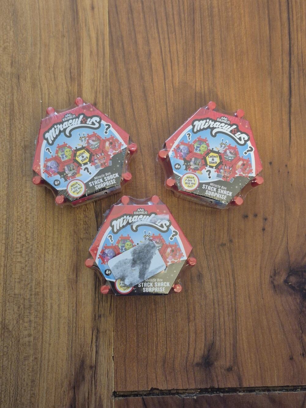 3 Miraculous Ladybug Miracle Stack Shack Blind Box Surprise Mini Figure Rare S2